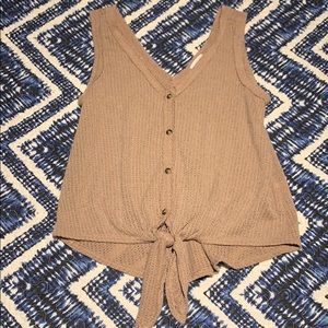 tank top with front knot!!